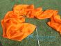 1 piece orange 2.5m (98") silk worship streamer