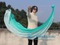 1 Piece peacock green fading 1.8m (70") dance silk veil poi