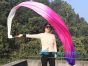 1 piece 4m (4.4 yards) white-light pink-pink-purple worship silk throw streamer