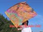 1pc 81cm (32") spinning silk flag poi for Worship & Praise, Serenity