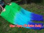 1 pair 1.8m (71") Adventure belly dance silk fan veils