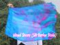 1 Piece 85 cm (33") prophetic silk worship flex flag for kids, Mermaid