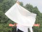 1 Piece 85 cm (33") prophetic silk worship flex flag for kids, white