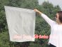 1 Piece 85 cm (33") prophetic silk worship flex flag for kids, white