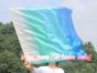 1 Piece 85 cm (33") prophetic silk worship flex flag for kids, Seacoast