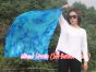 1 Piece 85 cm (33") prophetic silk worship flex flag for kids, Blue Moon