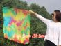 1 Piece 85 cm (33") prophetic silk worship flex flag for kids, Spring