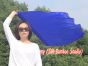 1 Piece 85 cm (33") prophetic silk worship flex flag for kids, blue