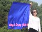 1 Piece 85 cm (33") prophetic silk worship flex flag for kids, blue