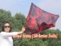 1 Piece 85 cm (33") prophetic silk worship flex flag for kids, Lava