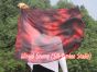 1 Piece 85 cm (33") prophetic silk worship flex flag for kids, Lava