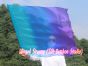 1 Piece 85 cm (33") prophetic silk worship flex flag for kids, Mystery