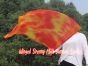 1 Piece 85 cm (33") prophetic silk worship flex flag for kids, Flame