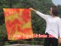 1 Piece 85 cm (33") prophetic silk worship flex flag for kids, Flame