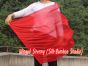 1 Piece 85 cm (33") prophetic silk worship flex flag for kids, red