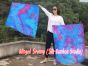 1 Piece 103 cm (40") prophetic silk worship flex flag, Mermaid Dream