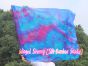 1 Piece 103 cm (40") prophetic silk worship flex flag, Mermaid Dream