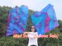 1 Piece 103 cm (40") prophetic silk worship flex flag, Mermaid Dream