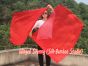 1 Piece 103 cm (40") prophetic silk worship flex flag, red