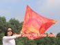 1 Piece 103 cm (40") prophetic silk worship flex flag, Sakura