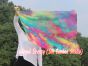 1 Piece 103 cm (40") prophetic silk worship flex flag, Spring