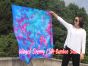 1 Piece 130 cm (51") prophetic silk worship flex flag, Mermaid Dream