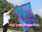 1 Piece 130 cm (51") prophetic silk worship flex flag, Mermaid Dream