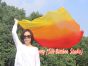 1 Piece 130 cm (51") prophetic silk worship flex flag, long side Fire