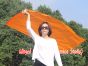 1 Piece 130 cm (51") prophetic silk worship flex flag, orange