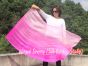 1 Piece 130 cm (51") prophetic silk worship flex flag, pink fading