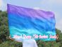 1 Piece 130 cm (51") prophetic silk worship flex flag, Mystery