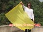 1 Piece 130 cm (51") prophetic silk worship flex flag, yellow