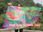 1 Piece 130 cm (51") prophetic silk worship flex flag, Spring