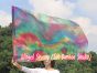 1 Piece 130 cm (51") prophetic silk worship flex flag, Spring