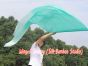 1 Piece 222 cm (88") prophetic silk worship flex flag, peacock green fading