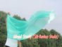 1 Piece 222 cm (88") prophetic silk worship flex flag, peacock green fading