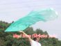 1 Piece 222 cm (88") prophetic silk worship flex flag, peacock green fading