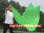 1 Piece 222 cm (88") prophetic silk worship flex flag, green