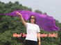 1 Piece 222 cm (88") prophetic silk worship flex flag, purple