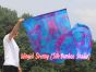 1 Piece 222 cm (88") prophetic silk worship flex flag, Mermaid Dream