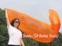 1 Piece 222 cm (88") prophetic silk worship flex flag, orange