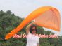 1 Piece 222 cm (88") prophetic silk worship flex flag, orange