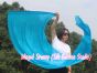 1 Piece 222 cm (88") prophetic silk worship flex flag, Turquoise