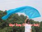 1 Piece 222 cm (88") prophetic silk worship flex flag, Turquoise