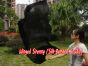 1 pair 1.5m (59") black belly dance silk fan veil