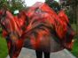 1 piece Lava tie-dye 5 Mommes belly dance silk veil 