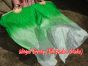 1 pair 1.1m (43") green fading silk fan veils for kids