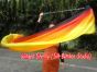 1 Piece long side Illumination 2.3m (90") dance silk veil poi