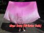 1 PIECE pink fading half circle 6 Mommes belly dance silk veil