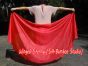 1 PIECE red half circle 6 Mommes belly dance silk veil